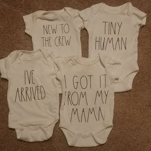 4 pair Newborn Onies